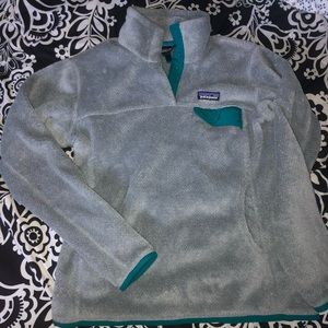 gray pull over, patagonia women MEDIUM